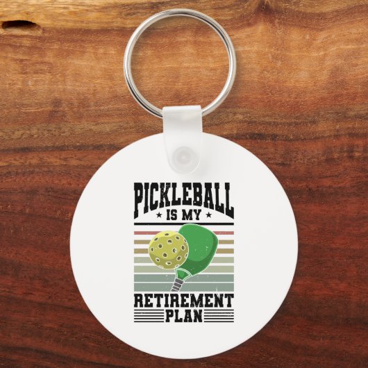 Pickleball - Pickleball Retirement Sleutelhanger (Voorkant)