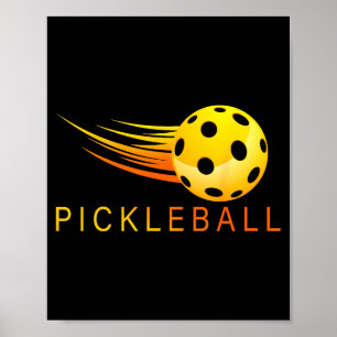 Pickleball pickleball speler paddleball liefhebber poster