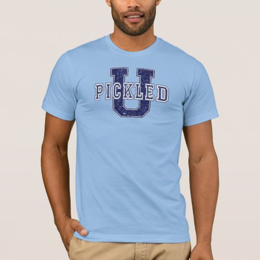 Pickleball "Pickled U"-Mannen Tee Shirt (Voorkant)