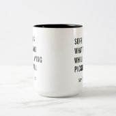 Pickleball Player - Aangepaste tas Tweekleurige Koffiemok (Center)