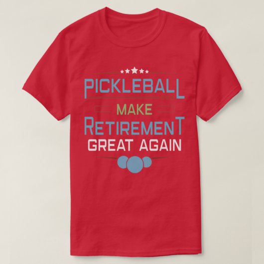 Pickleball Player Coach Paddleball Retirement T-shirt (Design voorkant)