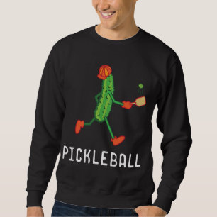 Pickleball Player Coach Vegan Pickle Fruit Sport L Trui