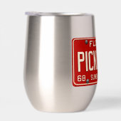 Pickleball Player Fan Retro Florida License Plate (Droite)