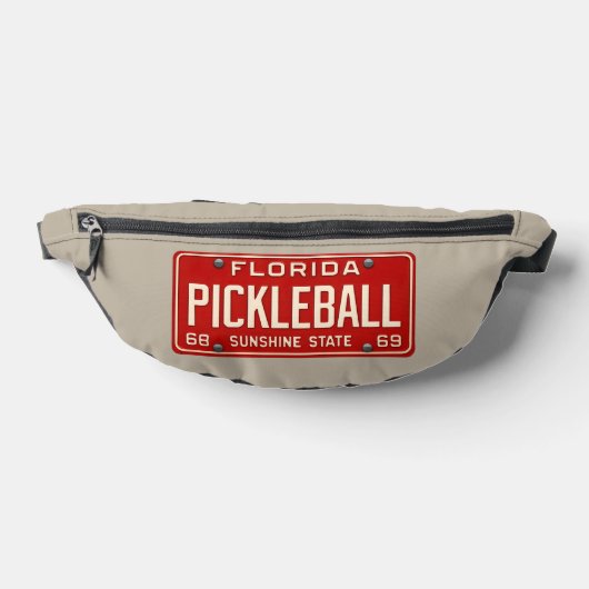 Pickleball Player Fan Retro Florida License Plate (Poser)
