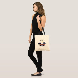 Pickleball Player Persoonlijke naam Tote Bag