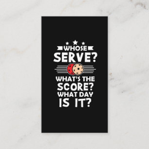 Pickleball Player - Pickle Ball Athlete Hobby Visitekaartje