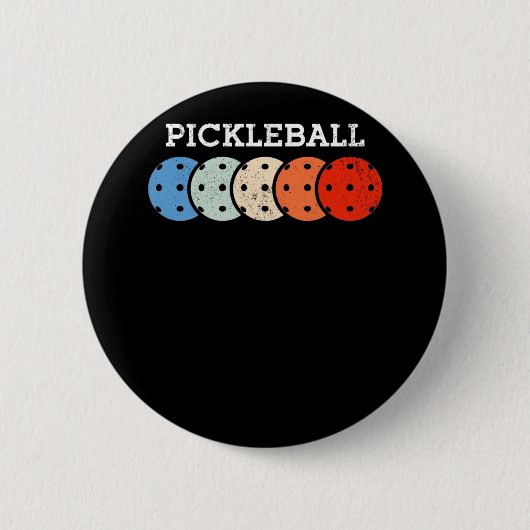 Pickleball Player Sportlover Ronde Button 5,7 Cm (Voorkant)