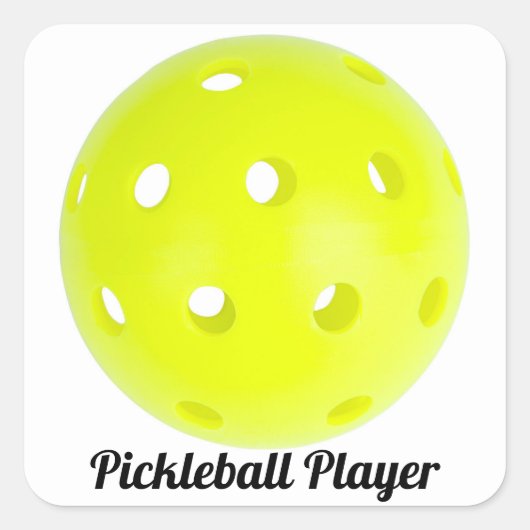 Pickleball Player Sticker Envelope Label (Voorkant)