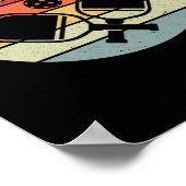 Pickleball Player zou ik die Retro huren Poster (Hoek)