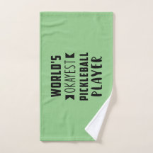Pickleball Player's humoristische handdoek
