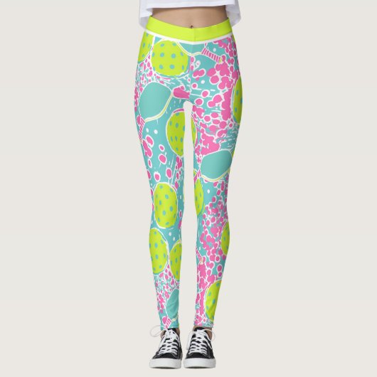 Pickleball Playful Bliss Leggings (Devant)