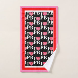 Pickleball plein coeur rose et rouge I coeur PB