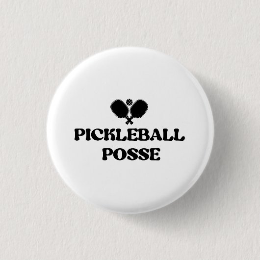Pickleball Posse Grappige Pickleball  Ronde Button 3,2 Cm (Voorkant)
