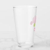 Pickleball Preppy Tumbler en verre personnalisé (Droite)