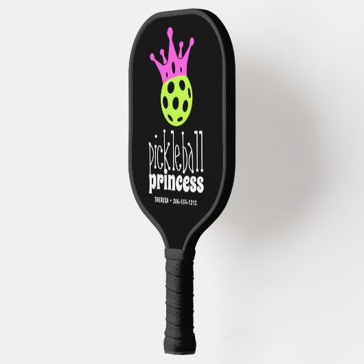 Pickleball Princess Bright Neon persoonlijk Pickleball Paddle (Links)
