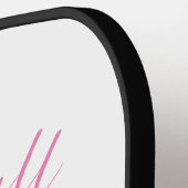 Pickleball Princess Gold Glitter Custom Name Pink Pickleball Paddle (Links Detail)