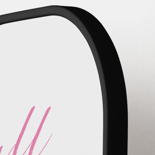 Pickleball Princess Gold Glitter Custom Name Pink Pickleball Paddle (Links Detail)