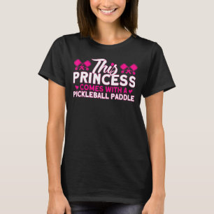 Pickleball  prinses met Pickleball Paddle T-shirt