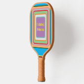 PICKLEBALL PRINSES-Vierkantjes met meerdere kleure Pickleball Paddle (Links)