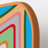 PICKLEBALL PRINSES-Vierkantjes met meerdere kleure Pickleball Paddle (Links Detail)