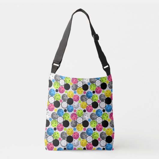 Pickleball Print Crossbody Tas (Voorkant)