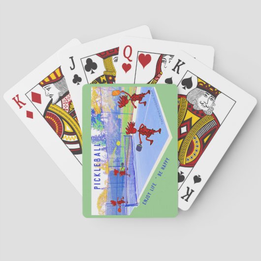 Pickleball Profitez de la vie ... Jeux de cartes (dos)
