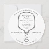 Pickleball & Prosecco Bruids Douche Uitnodiging (Voorkant)