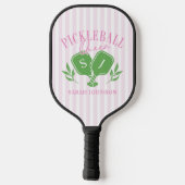Pickleball Queen Aangepaste naam Monogram Paddle (Achterkant)