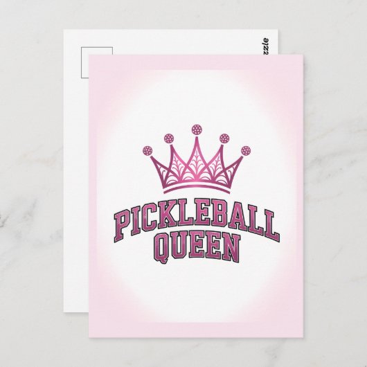 Pickleball Queen Briefkaart (Voorkant / Achterkant)