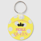 Pickleball Queen, eigen naam Sleutelhanger (Voorkant)