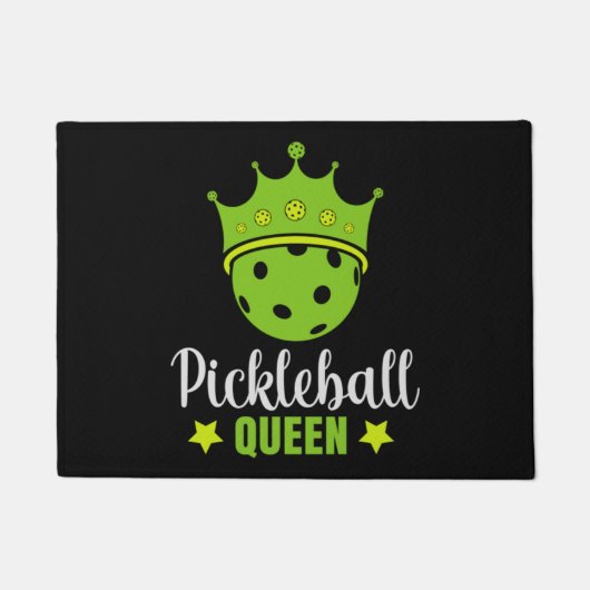 Pickleball Queen Funny Pickle Ball Queen Deurmat (Voorkant)