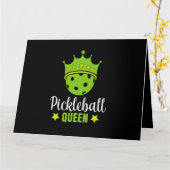 Pickleball Queen Funny Pickle Ball Queen Kaart (Gele Bloem)