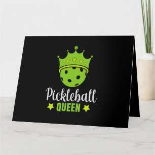 Pickleball Queen Funny Pickle Ball Queen Kaart