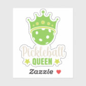 Pickleball Queen Funny Pickle Ball Queen Sticker (Vel)