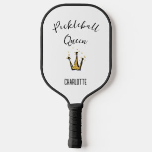 pickleball queen Gold Glitter Crown Aangepaste n Paddle