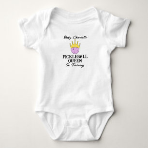 Pickleball Queen in training lavendel gepersonalis Romper