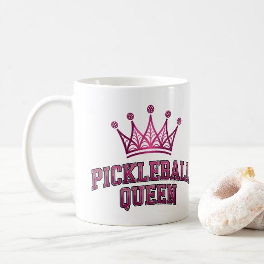 Pickleball Queen Koffiemok (Met donut)