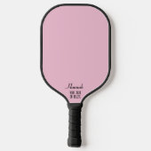 Pickleball Queen Kroon Roze Gepersonaliseerd Paddle (Achterkant)
