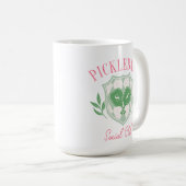 Pickleball Queen Logo Monogram Aangepaste naam Koffiemok (Voorkant rechts)