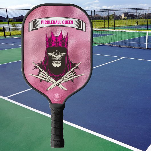 Pickleball Queen Pink Monogrammed Paddle