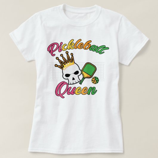Pickleball Queen T-Shirt (Design voorkant)