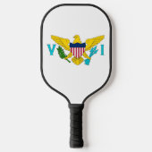 Pickleball Raquette de Pickleball, drapeau des Îles Vierges a (Recto)