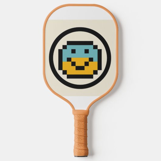 Pickleball Raquette de tennis avec un imoji (Recto)