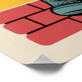 Pickleball Rebel With A Paddle Art Poster (Hoek)