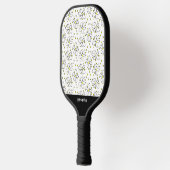 PIckleball Retro Daisy Flower Yellow Polka Dot Paddle (Links)
