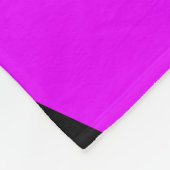 PICKLEBALL Retro Helder Roze Zwart Kleurblok Fleece Deken (Hoek)