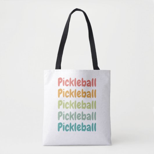 Pickleball Retro Pickleball Player Draagtas (Voorkant)