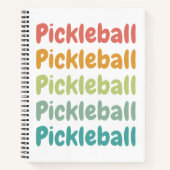 Pickleball Retro Pickleball Player Notitieboek (Voorkant)
