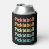 Pickleball Retro Pickleball Speler  Blikjeskoeler (Blikje Voorkant)