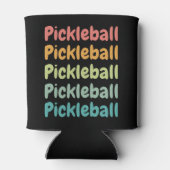 Pickleball Retro Pickleball Speler Blikjeskoeler (Achterkant)